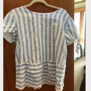 NEVER WORN Striped Peplum